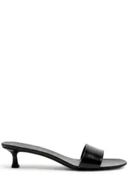 The Row Combo Kitten 50 Leather Mules - Black - 40 (IT40 / UK7) 40 (IT40 / UK7)