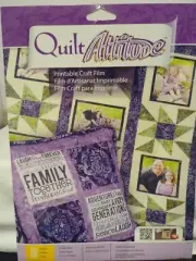 Quilting Patchwork QUILT ATTITUDE Inkjet Printable Craft Film Fabric 8 pack New