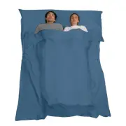 Double Sleeping Bag Liner,Long Staple Cotton, Adult Sleep Sack & Travel Sheet...