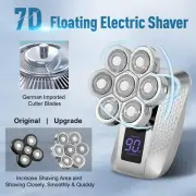 Head Shavers for Bald Men 5-in-1 Electric Razor LED Display Dry & Wet Cordless