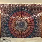 Indian Tapestry Mandala Bohemian Bedspread Handmade Wall Decor Covering
