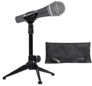 SAMSON Q8x Professional Microphone+Desktop Tripod Mic Stand+Clip+Carry Bag