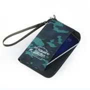 M Square Multinational Colorful Traveling Passport Wallet Bag Short Version Blue