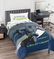 Disney Pixar Buzz Lightyear Twin Comforter & Pillowcase Reversible