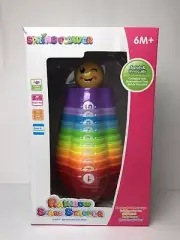 Rainbow Stars Stacker Toy For Kids 6mos+ Educational Toy (Spring Flower)