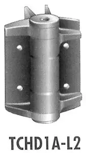 D&D TCS3 HD Self-Closing Gate Hinges, Black Trim, For Metal Gates, Pair
