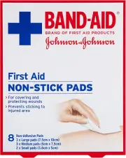 Band-Aid First Aid Non-Stick Pads 8 Pack