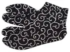 Tabi Socks Flip Flop Kimono with Kohaze Arabesque Karakusa Black US6.5 Men's