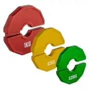 1Pcs Gym Micro-Type Plates Dumbbell Fractional Weight Plate Rubber Fractional Weight Plates Add-on Change Green 0.25KG