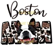 Sublimation Print Boston Terrier Mom Ready To Press Heat Transfer