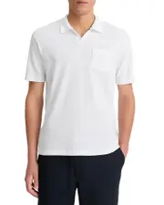 Vince Johnny Regular Fit Mesh Polo Shirt
