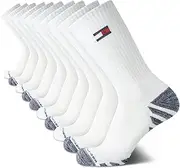 [Tommy Hilfiger] Men's Athletic Socks - Cushioned Crew Socks (10 Pack)