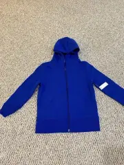 Amazon Essential Boys Zip Up Hoodie Jacket Blue Size XS NEW