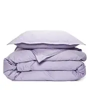 Sky 500TC 3Pc Sateen Wrinkle Resistant Purple King Duvet Cover Set