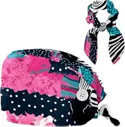 [YTYVAGT] Scrub Caps Women,Scrub Hats Suitable for Women,Animal Geometric Stripes