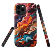 For iPhone 12 Pro Max Tough Protective Cover, Waves Of The Sun