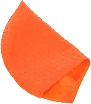 GANAZONO Silicone Swimming Cap Waterproof Caps Bucket Hat Swimmers Cap for Adults Sun Fan Pool Swim Cap Swimming Cap for Women Swim Cover Swimming Cap for Men Orange