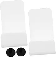 Yardenfun 2 Sets Headphone Stands Wall Mounted Headset Display Racks for Organizing Earphones Sturdy Practical Design for Home Retail Spaces Space Saving Storage