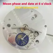 Watch Automatic Mechanical 2824 Movement Position Date Moon Phase Display 2824–2