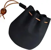 [STOBOK] Mens Coin Pouch Leather Coin Bag Small Drawstring Pouch for Change Jewelry Purse Holder Wallets Small Key case