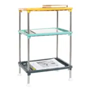 Multicolor Plastic Storage Rack Easy Assembly Space Saving for Kitchen Laundr...