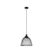 CLA Lighting CHEVEUX Black Iron Mesh Pendant Light - Bell