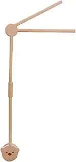 IsMwav 1 Piece Newborn Wooden Bed Bell Bracket Set Mobile Hanging Rattles Toys Hanger Baby Crib Mobile Bed Bell Toy Holder Arm