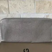 UGG COLLECTION BALLADEER ZIP WOMEN CLUTCH HANDBAG PURSE OLD GOLD