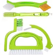GYB Green 5 in 1 Tile Grout Cleaning Brush Mould Remover Narrow Stiff Stain Cleaner