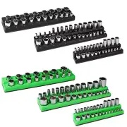 143-Slot Magnetic Socket Organizer, 6PC Socket Tray Holders for 1/2-inch, 3/8...
