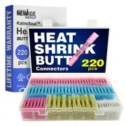 ® 220pcs Heat Shrink Butt Connectors Kit KableSeal™ | AWG 26-10 | Marine Grad...