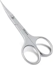Multipurpose Scissors, Eyebrow Scissors for Women, Stainless Steel Curved Blade Little Manicure Scissors, Brow Scissors & Cosmetic Scissors for Facial Hair & Eyelash Trimming