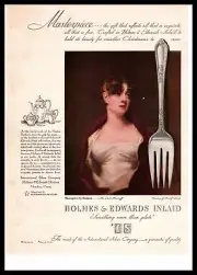 1932 Holmes & Edwards Inlaid Mrs. Scott Moncrieff By Sir Henry Raeburn Print Ad