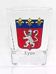 Lyon France Coat Of Arms Shot Glass