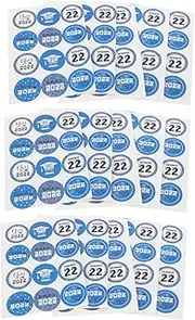 BUTIFULSIC 15 Sheets Graduation Season Sealer Grad Party Party Sticker Graduation Bag Sticker Card Envelopes Food Labels Label Sticker Chocolate Stickers Round Black Orange