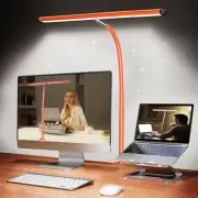 LED Desk Lamp with Clamp - Eye-Caring Dimming Desk Light with Flexible Gooseneck