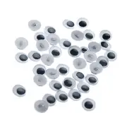 100PCS Pieces Wiggle Eyes Googly Wobble Scrapbook buckle eye fit sewing 10MM