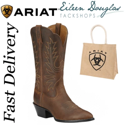 Ariat Women Heritage Western Cowboy Boots Round Toe Riding Boots