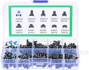 180PCS Tactile Push Button Switch Micro Momentary Tact Assortment Kit 10 Value 6 x 6mm 4 Pin Micro Switches