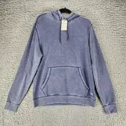 Flag & Anthem Shirt Mens Medium Blue Long Sleeve Pull Over Hoodie *NWT*