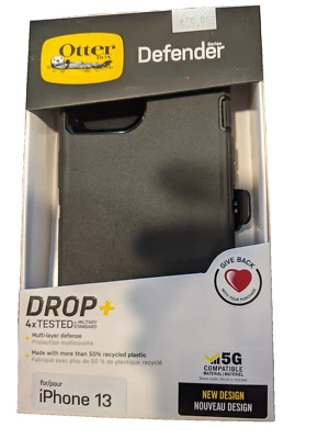 Otterbox - Defender Case for Apple iPhone 13 - Black