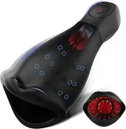 Automatic Male Masturbator - Male Penis Vibrator with 10 Vibration & 5 Rotating Patterns, 360° Wrapped Penis Trainer Male Vibrator Stroker Male Sex Toys for Men Adult Sex Toys