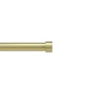 Umbra Cappa Adjustable Curtain Rod 33 to 66 Inch Modern Brass Design