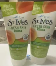 X 2 St. Ives Fresh Skin Apricot Face Scrub 6oz