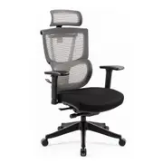 Maestro Furniture Kiran High Mesh Back Fabric Seat Full Adjustable Ergonomic Computer Office Working Chair Black