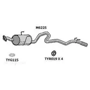 Redback Mufflers Bolt-On to suit Toyota Hi-Ace Rzh103 - M6225