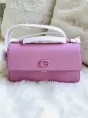 NWT Coach Juno Small Leather Crossbody Bag - Lh/Vivid Pink Mint Condition