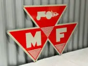 MASSEY FERGUSON SIGN DIE CUT HEAVY DUTY METAL 700 x 470 mm