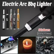 USB Rechargeable Electronic Pulse Arc Lighter for Candle BBQ Kitchen Camping AU