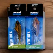2 Nomad Design Vertrex Swim 75mm Soft Vibe Fishing Lures BEER BANDIT/ H.P.SHRIMP
